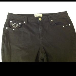 Black stretch Jean, Bling